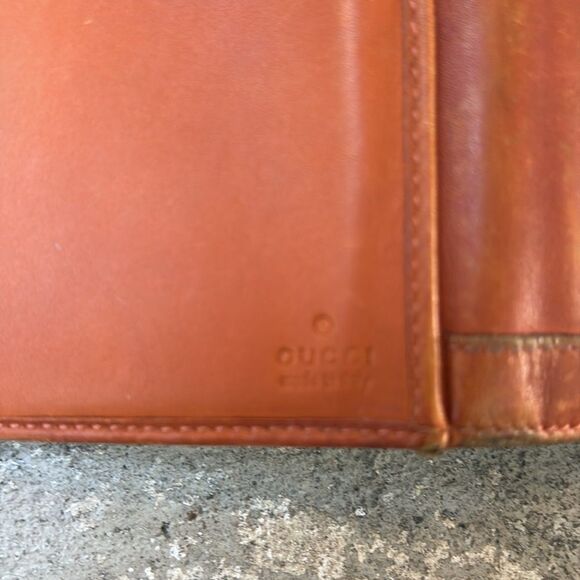Gucci rust Leather wallet - Picture 9 of 12